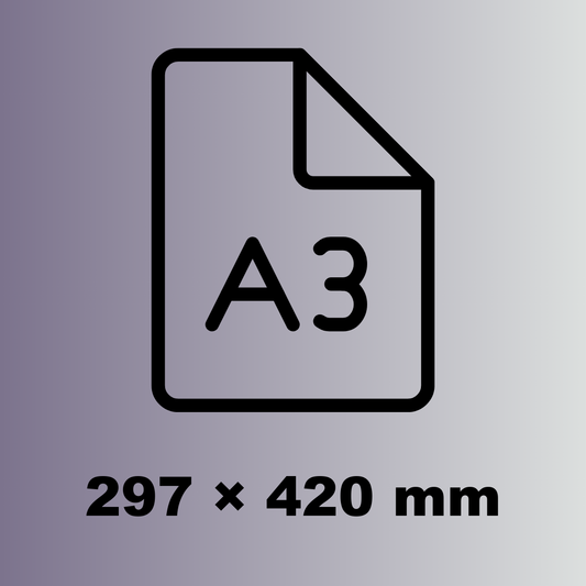 DIN A3 Farbe 420 mm x 297 mm