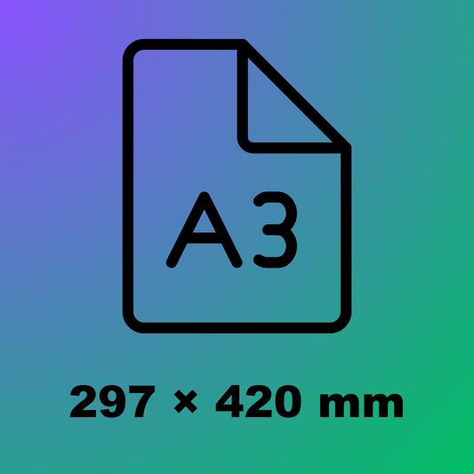 DIN A3 Farbe 420 mm x 297 mm