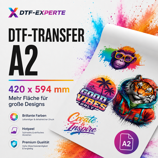 DIN A2 DTF-Transfer Farbe 594 mm x 420 mm