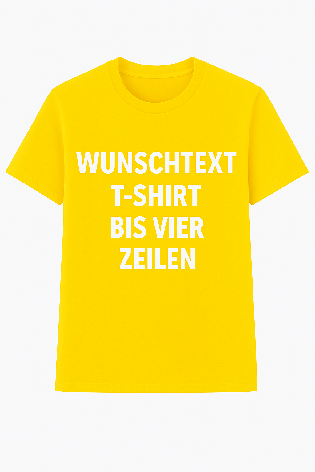 T-Shirt selbst gestalten mit Wunschtext – bis 4 Zeilen Frontprint – personalisiertes Shirt mit Name – Vorderdruck individuell bedrucken – Mannschaftsshirt, Vereinskleidung, Geschenkidee