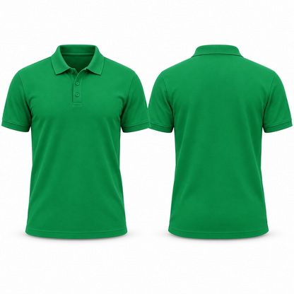 Poloshirt mit Logo & Wunschtext – Firmenpolo bedruckt auf Brust und Rücken