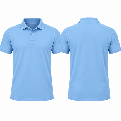 Poloshirt mit Logo & Wunschtext – Firmenpolo bedruckt auf Brust und Rücken