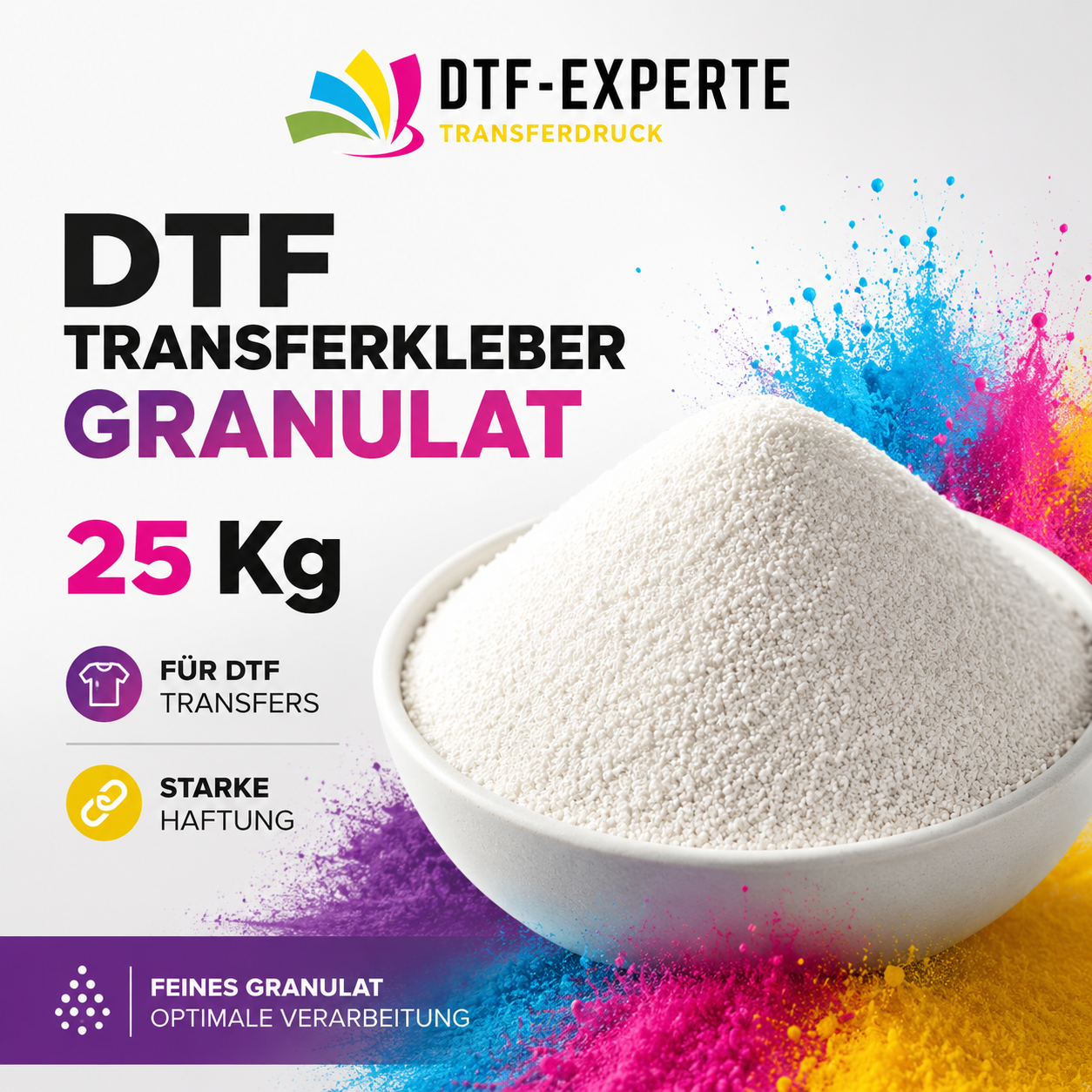 DTF Transferkleber Granulat 25 Kg