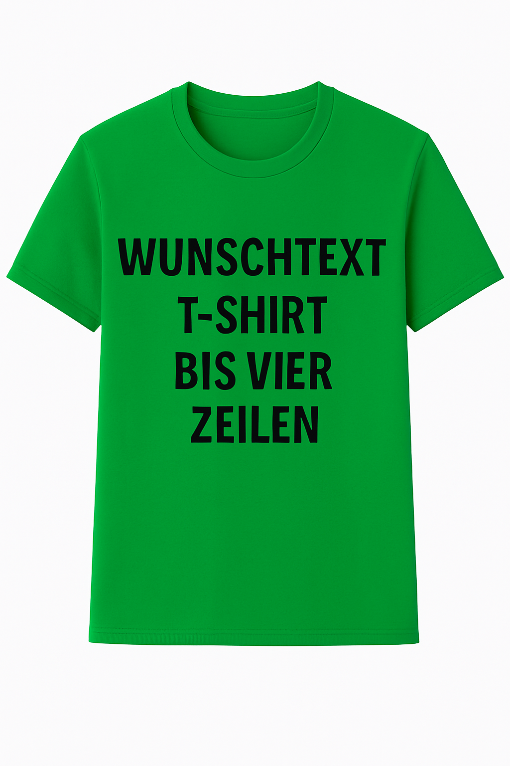 T-Shirt selbst gestalten mit Wunschtext – bis 4 Zeilen Frontprint – personalisiertes Shirt mit Name – Vorderdruck individuell bedrucken – Mannschaftsshirt, Vereinskleidung, Geschenkidee