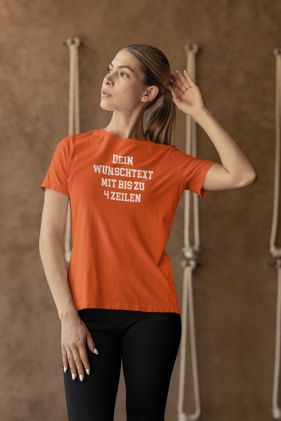 T-Shirt selbst gestalten mit Wunschtext – bis 4 Zeilen Frontprint – personalisiertes Shirt mit Name – Vorderdruck individuell bedrucken – Mannschaftsshirt, Vereinskleidung, Geschenkidee