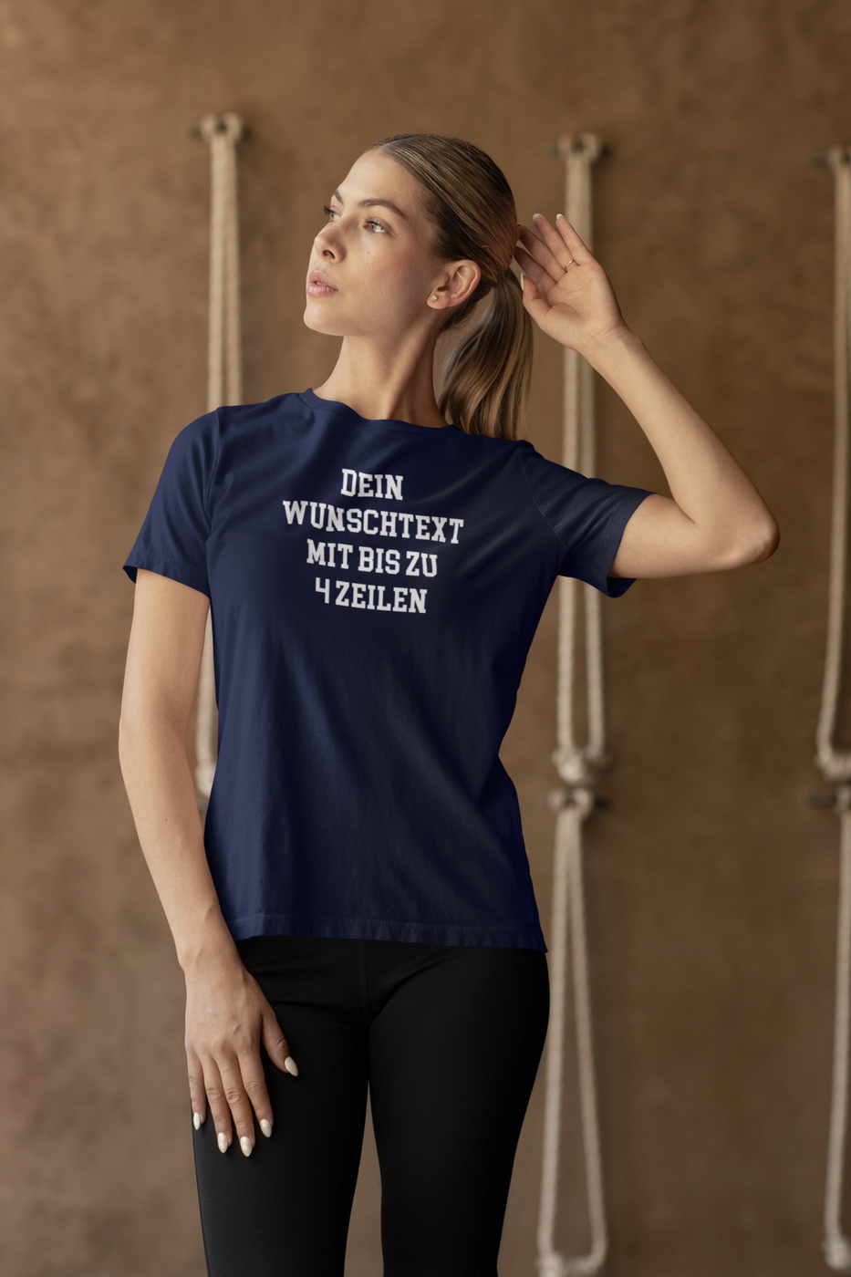T-Shirt selbst gestalten mit Wunschtext – bis 4 Zeilen Frontprint – personalisiertes Shirt mit Name – Vorderdruck individuell bedrucken – Mannschaftsshirt, Vereinskleidung, Geschenkidee