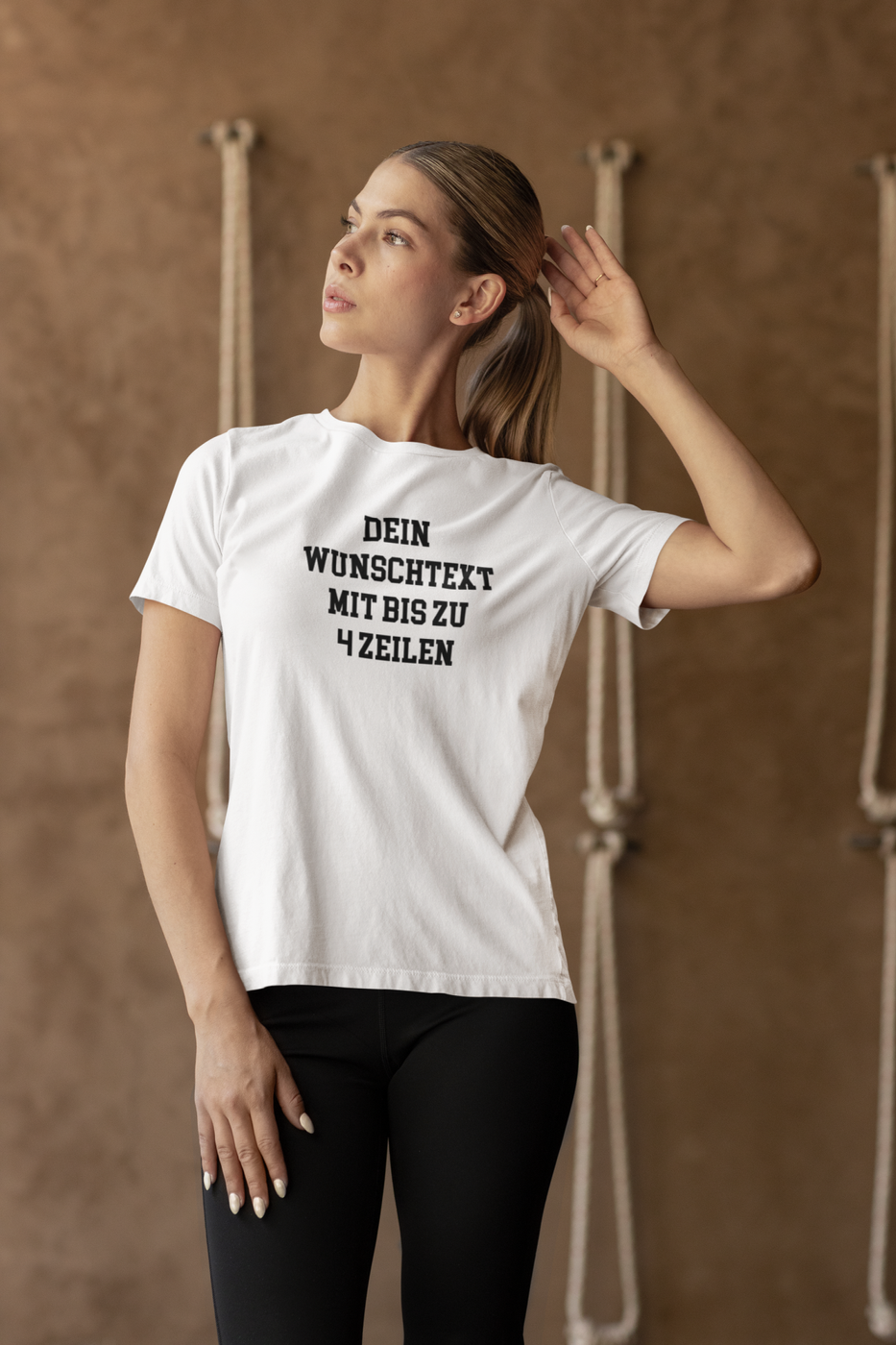 T-Shirt selbst gestalten mit Wunschtext – bis 4 Zeilen Frontprint – personalisiertes Shirt mit Name – Vorderdruck individuell bedrucken – Mannschaftsshirt, Vereinskleidung, Geschenkidee