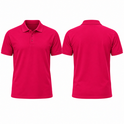 Poloshirt mit Logo & Wunschtext – Firmenpolo bedruckt auf Brust und Rücken