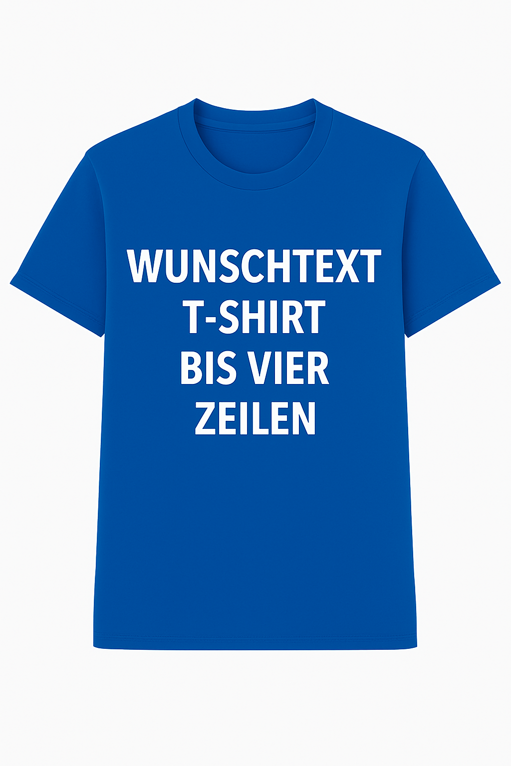 T-Shirt selbst gestalten mit Wunschtext – bis 4 Zeilen Frontprint – personalisiertes Shirt mit Name – Vorderdruck individuell bedrucken – Mannschaftsshirt, Vereinskleidung, Geschenkidee